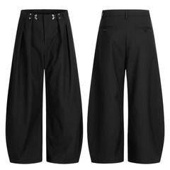 STARRVAINT Pinstripe Wide-Leg Suit Pants
