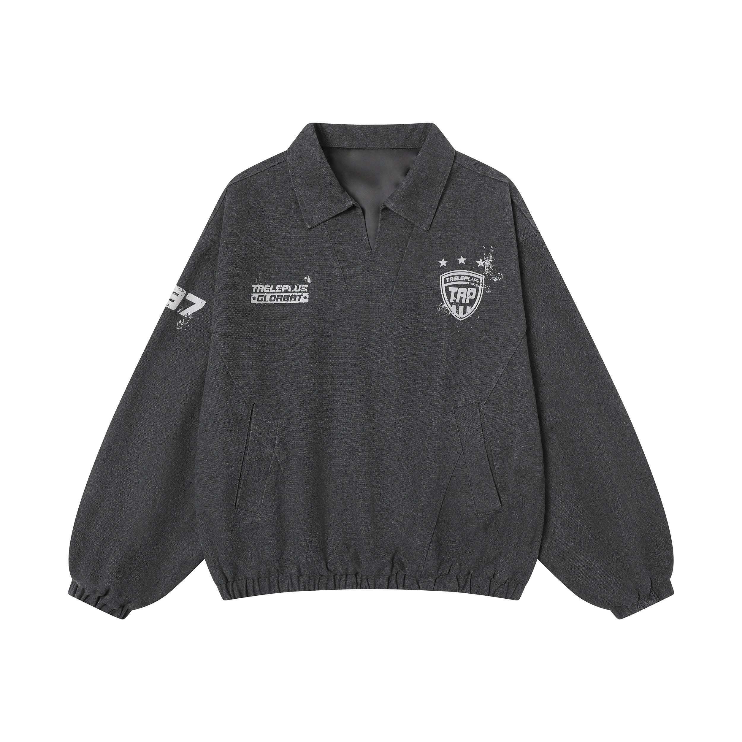 STARRVAINT Vintage Collar Pullover Sweatshirt