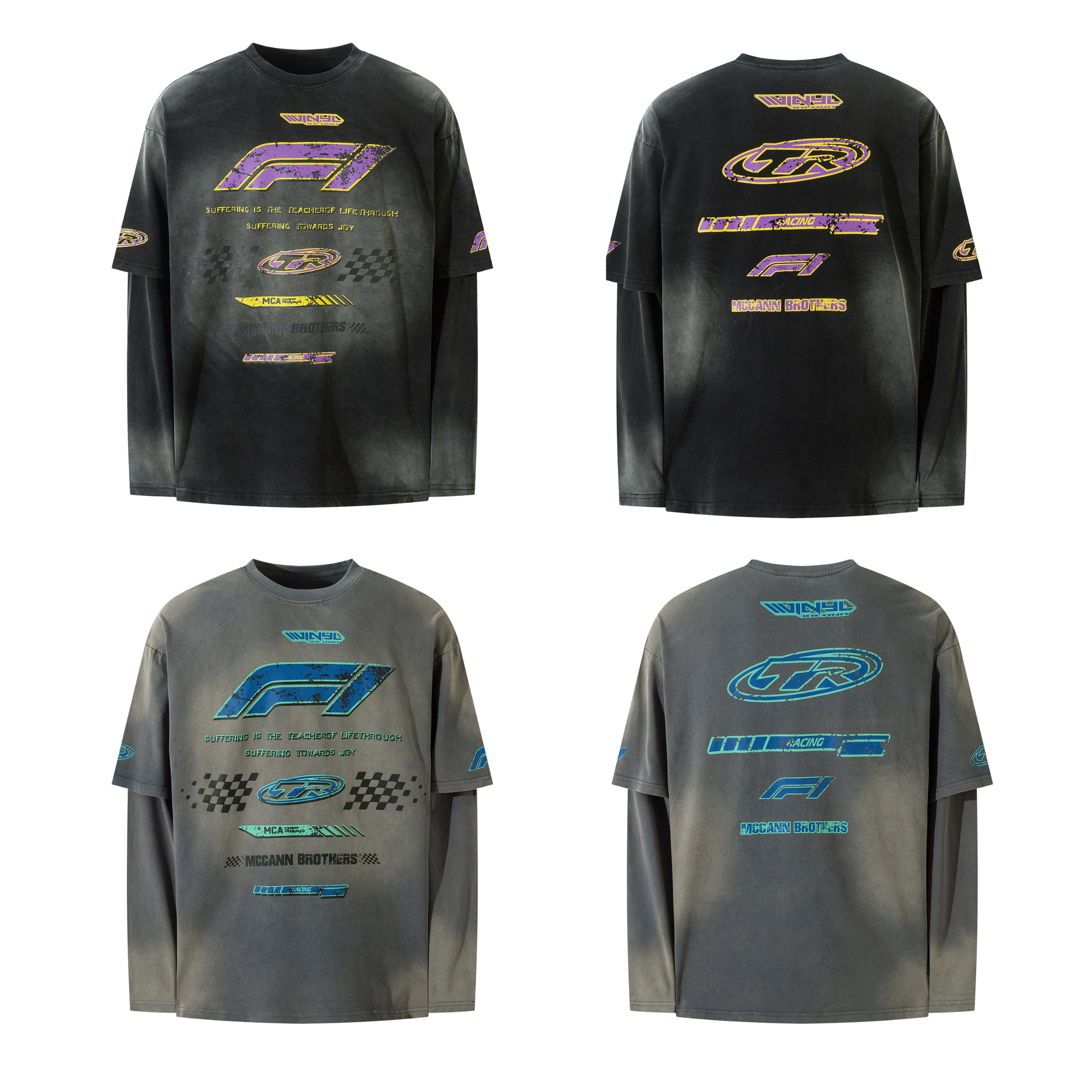 STARRVAINT Racing Graphic Layered Tee