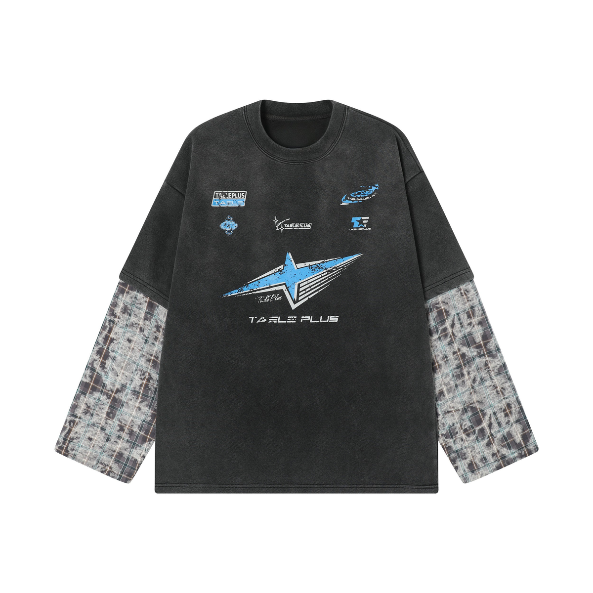 STARRVAINT Graphic Layered Long Sleeve Tee