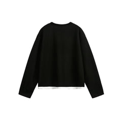 STARRVAINT Star Panel Cropped Cotton Long-Sleeve