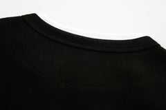 STARRVAINT Star Panel Cropped Cotton Long-Sleeve