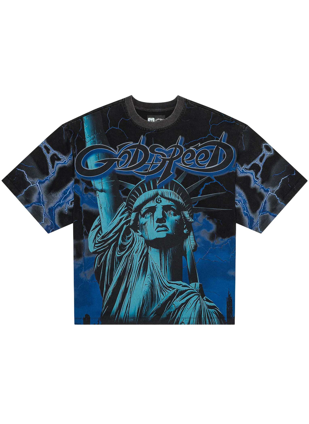 Godspeed Voltage Tee Black/Blue