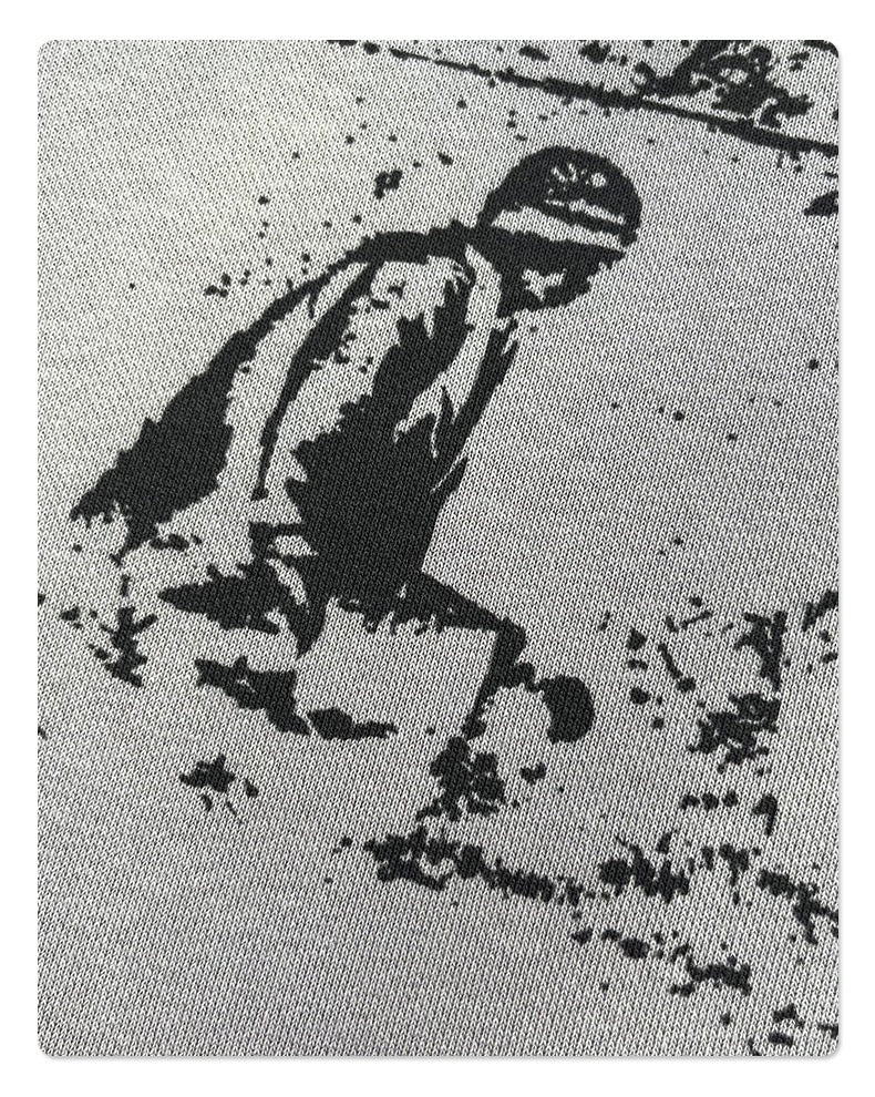 STARRVAINT Graphic Distressed Hoodie
