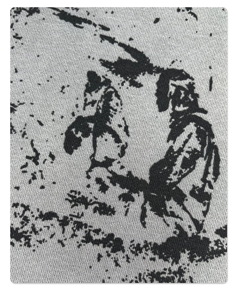 STARRVAINT Graphic Distressed Hoodie