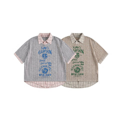 STARRVAINT Plaid Collar Mesh Tee