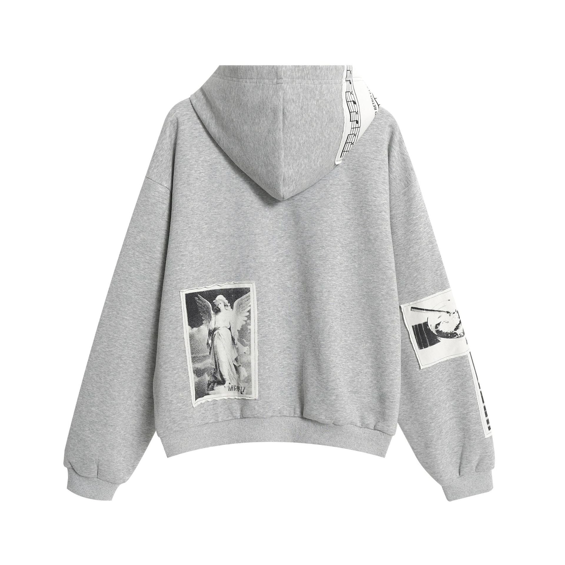 STARRVAINT Photo Collage Zip Hoodie