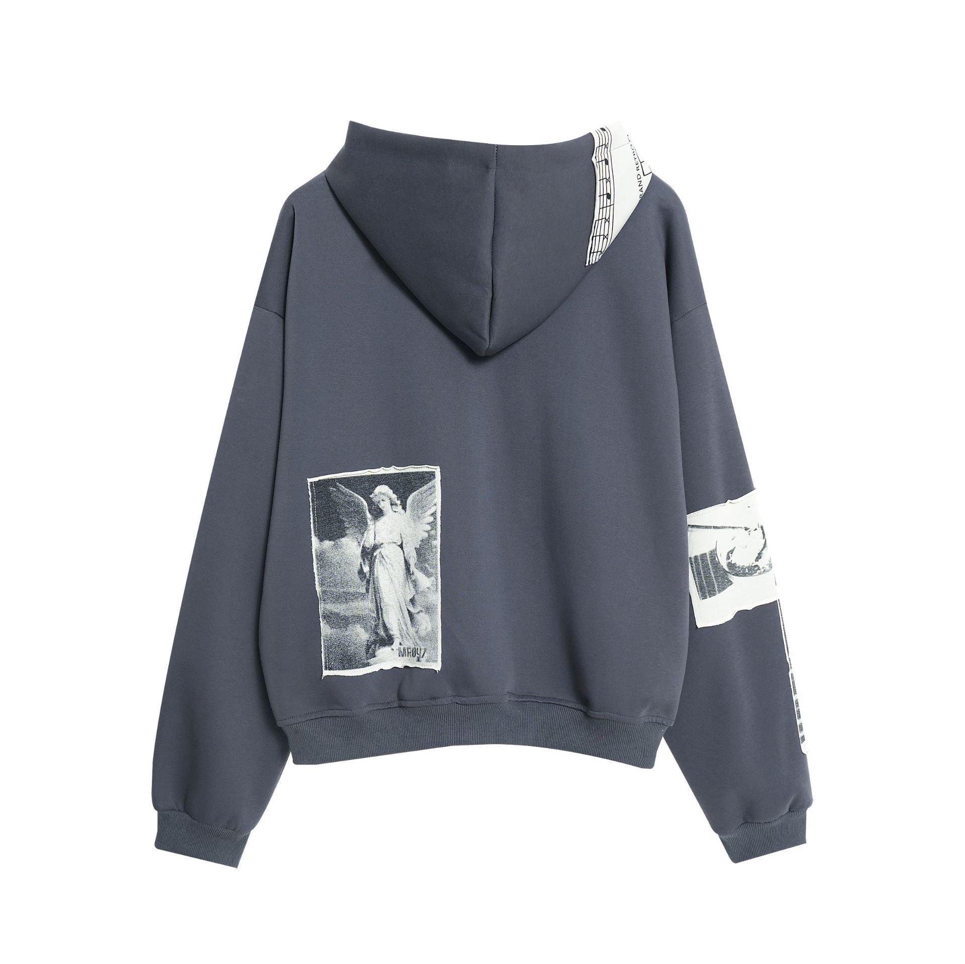 STARRVAINT Photo Collage Zip Hoodie