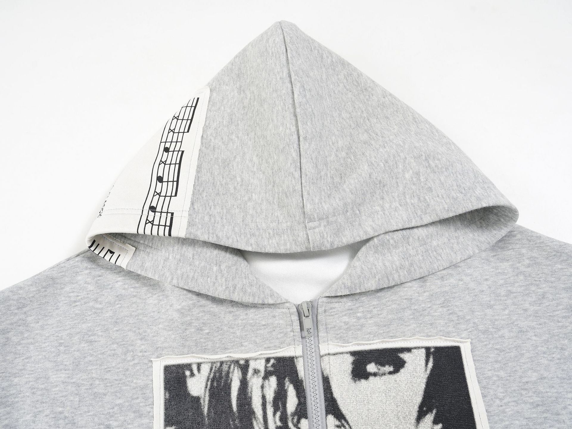STARRVAINT Photo Collage Zip Hoodie
