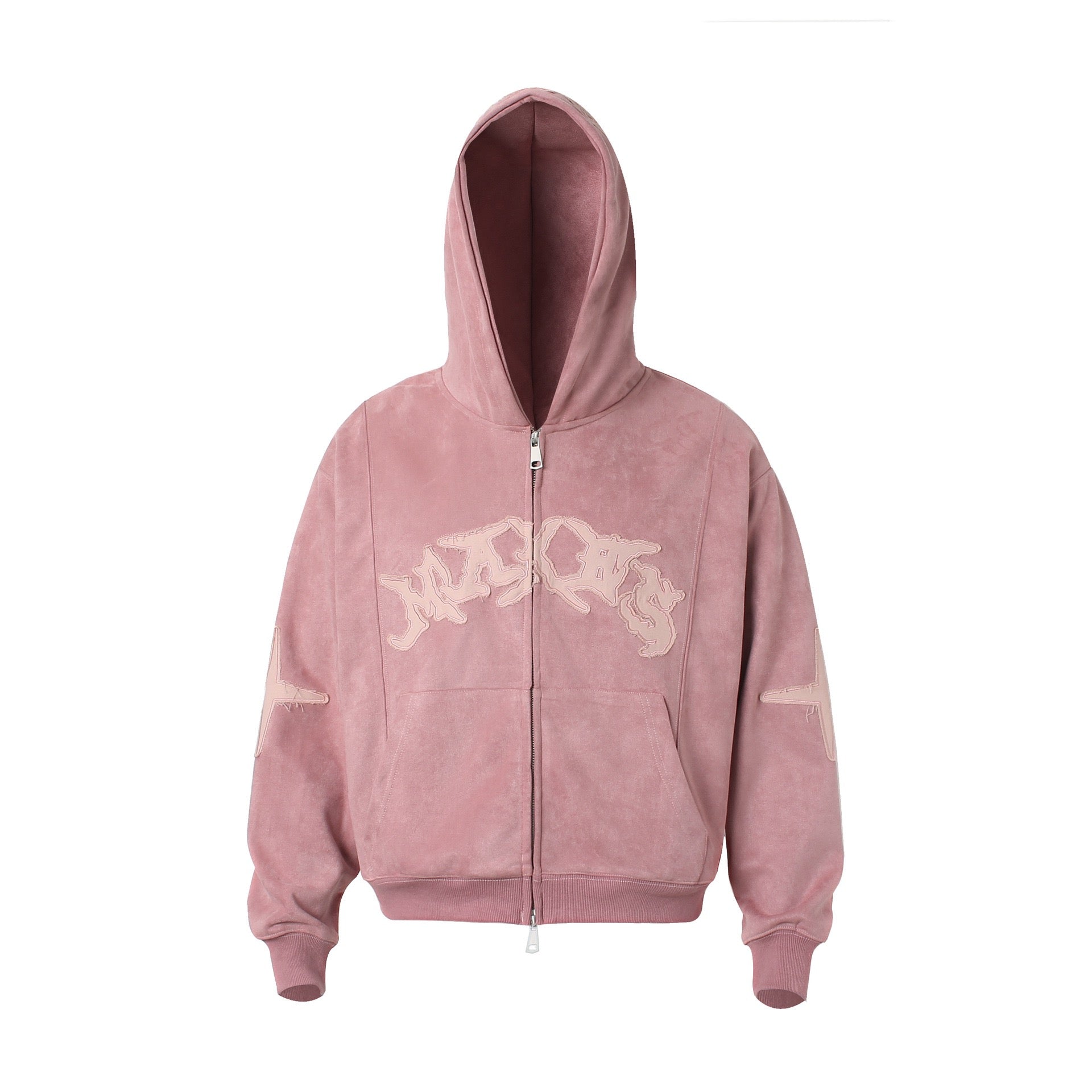 STARRVAINT Washed Logo Zip-Up Hoodie