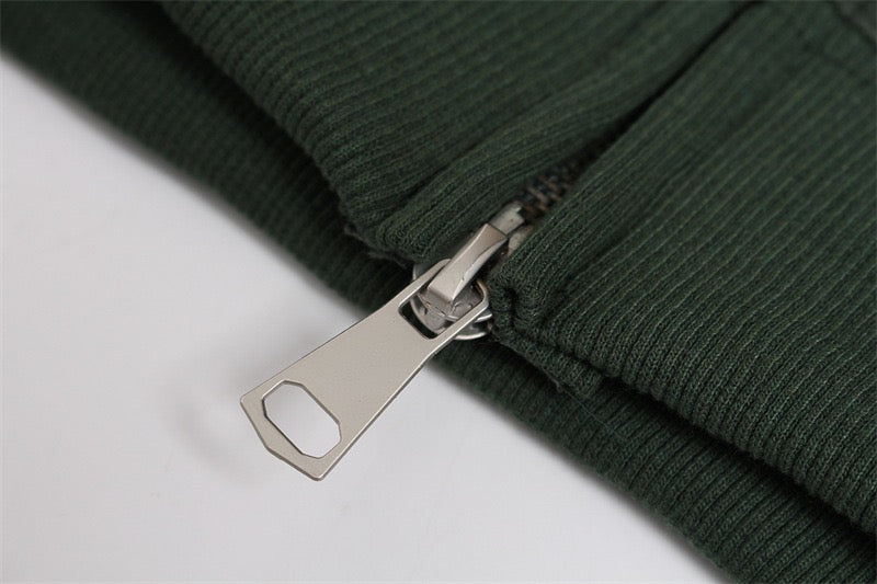 STARRVAINT Washed Logo Zip-Up Hoodie