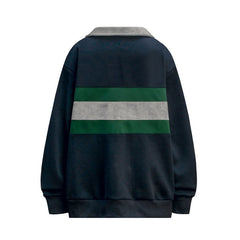 STARRVAINT Retro Stripe Rugby Sweatshirt