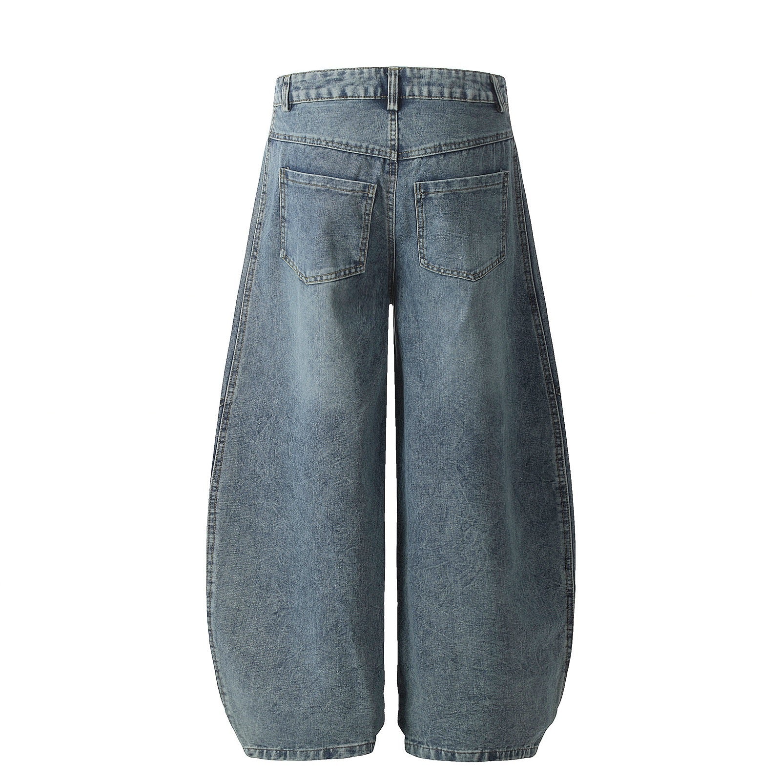 STARRVAINT Wide-Leg Curved Panel Jeans