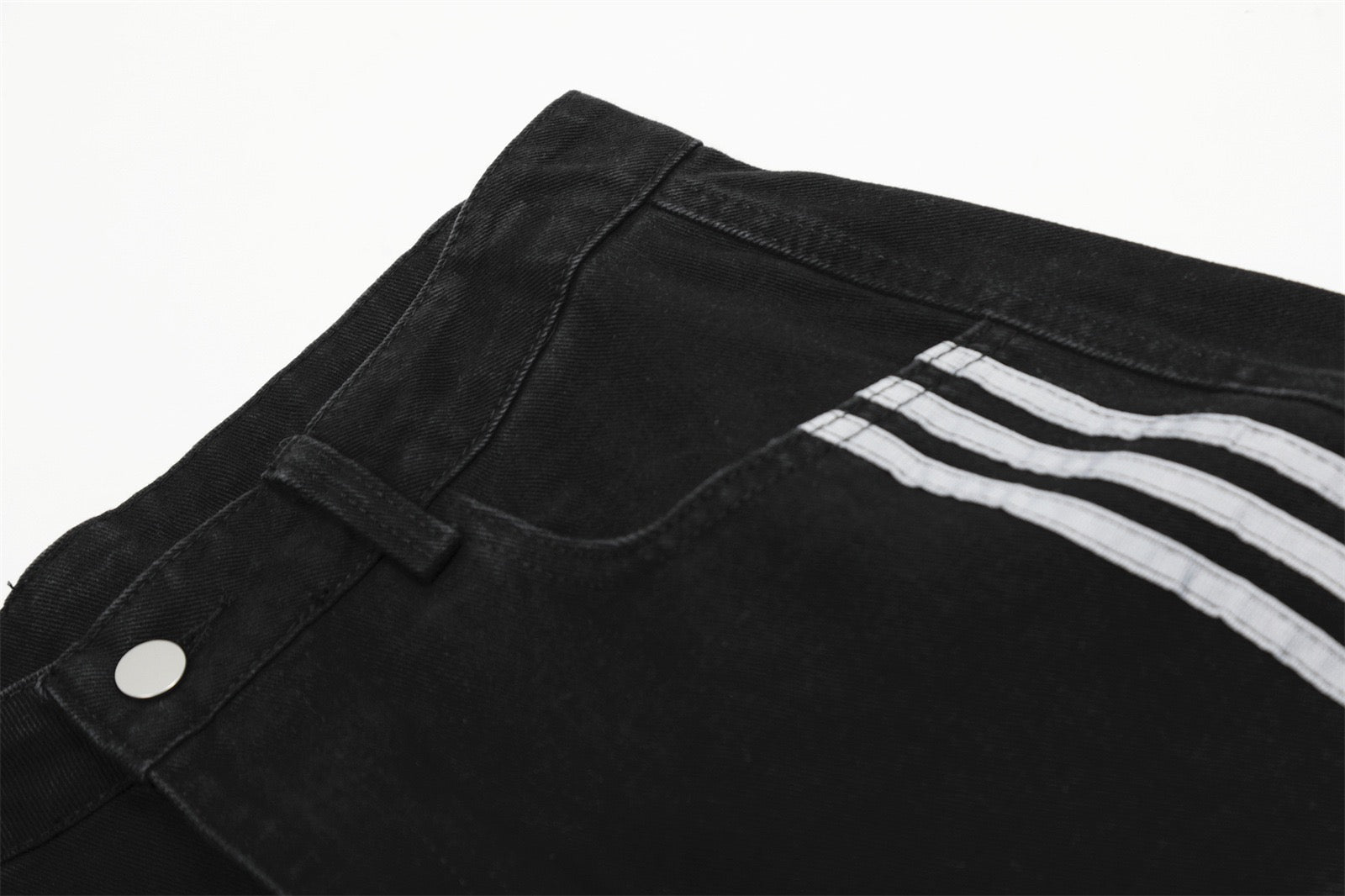 STARRVAINT Wide-Leg Curved Panel Jeans