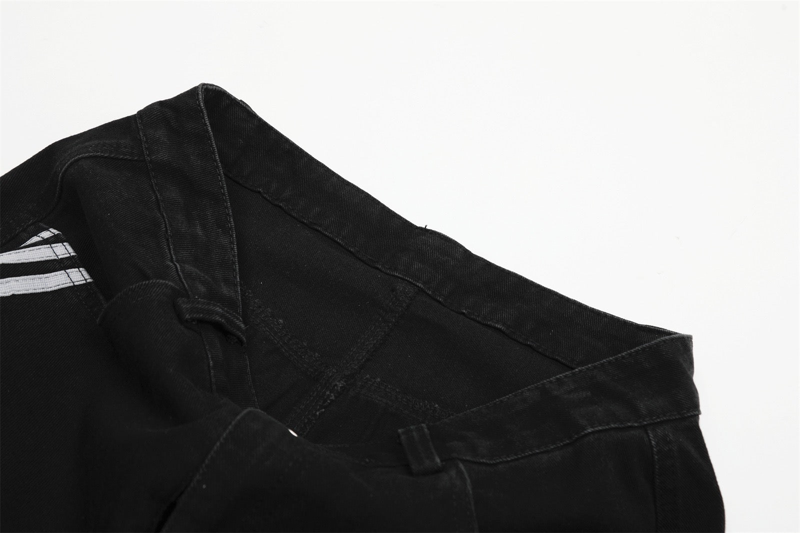 STARRVAINT Wide-Leg Curved Panel Jeans