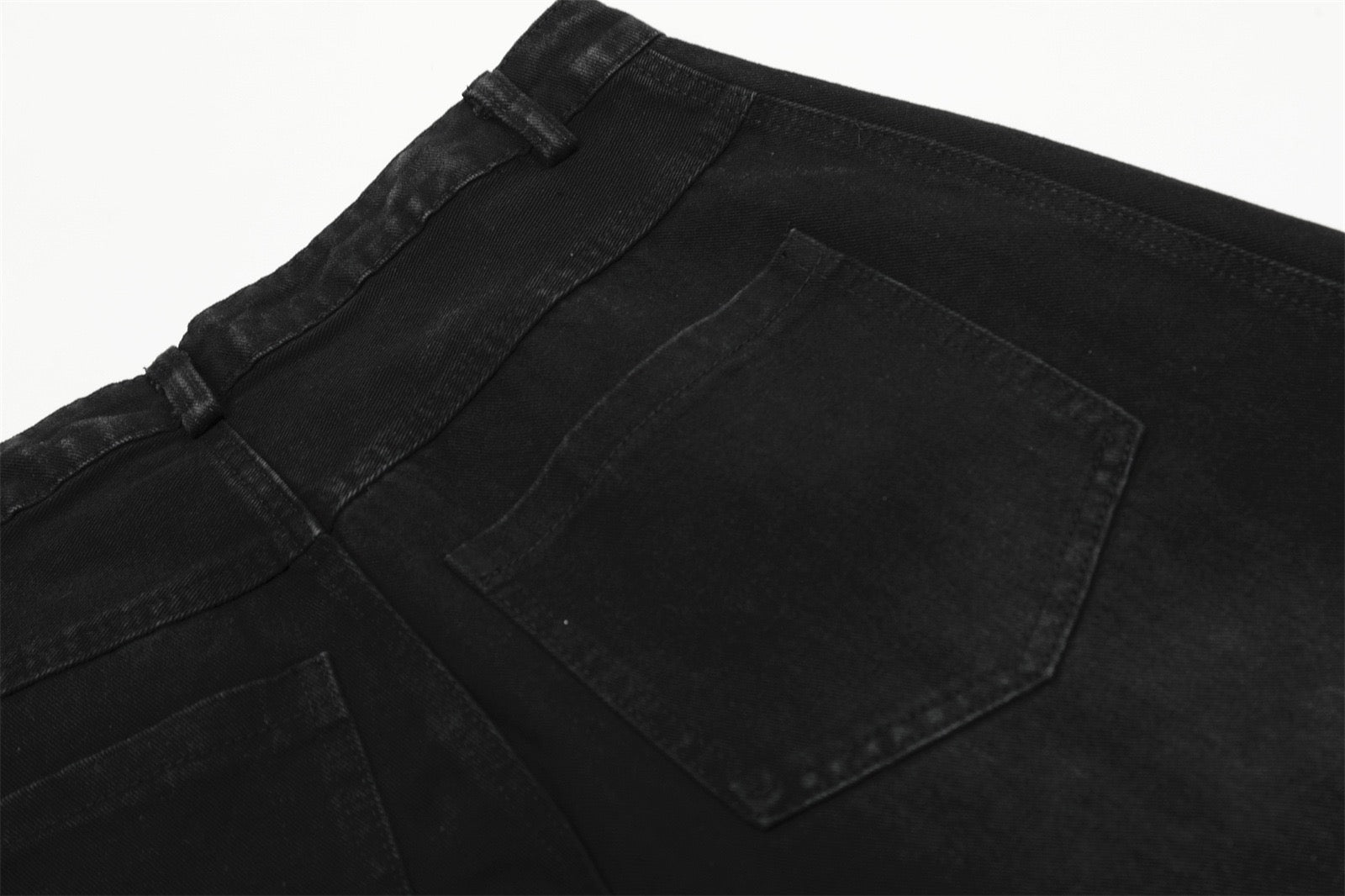 STARRVAINT Wide-Leg Curved Panel Jeans
