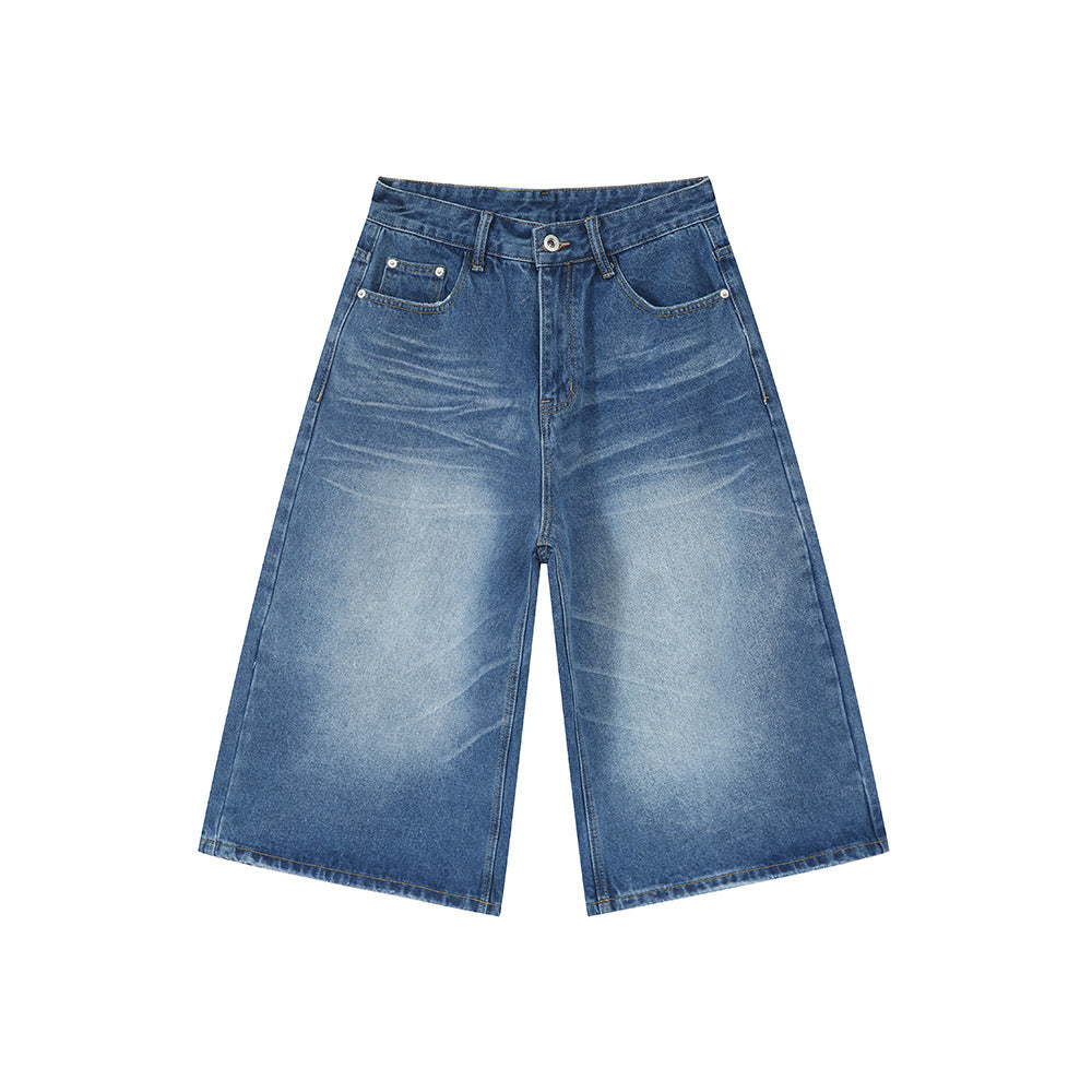STARRVAINT Clean Cut Denim Shorts
