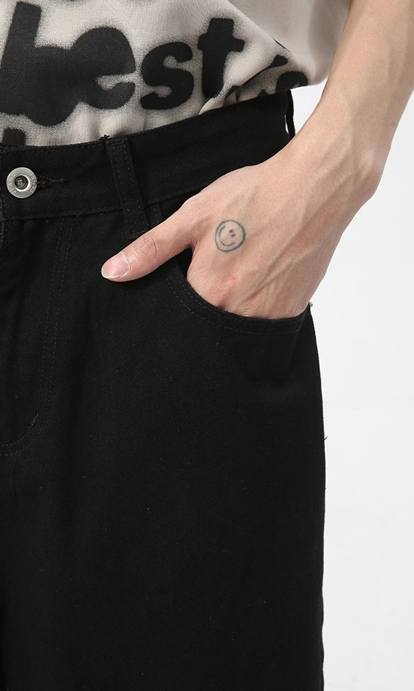 STARRVAINT Clean Cut Denim Shorts