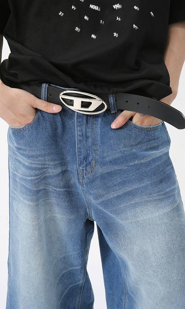 STARRVAINT Clean Cut Denim Shorts