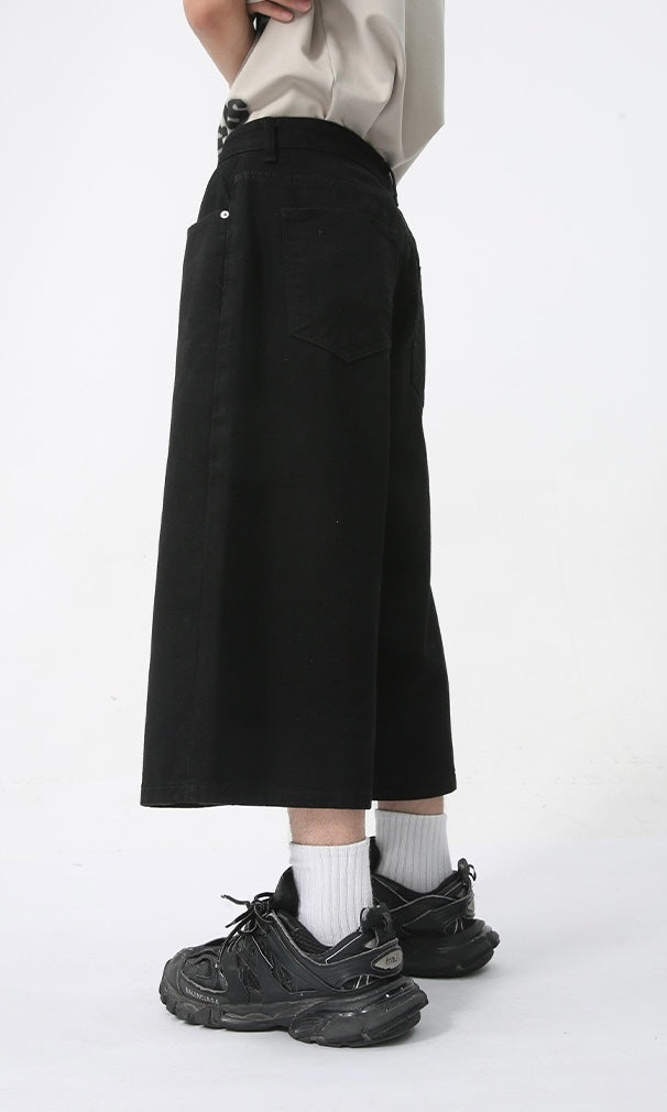 STARRVAINT Clean Cut Denim Shorts