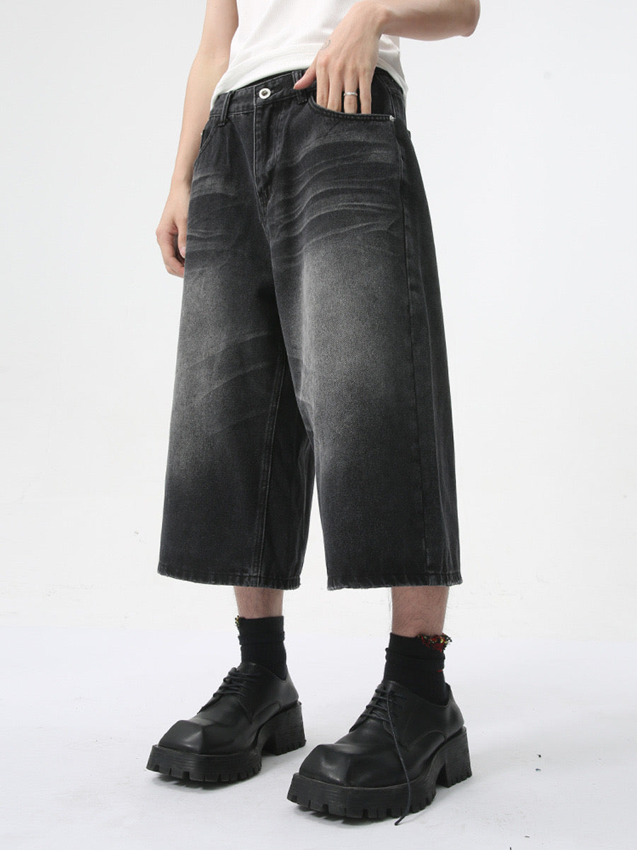 STARRVAINT Clean Cut Denim Shorts