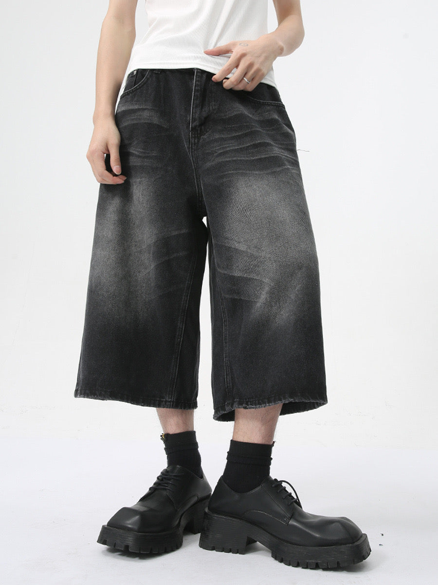 STARRVAINT Clean Cut Denim Shorts