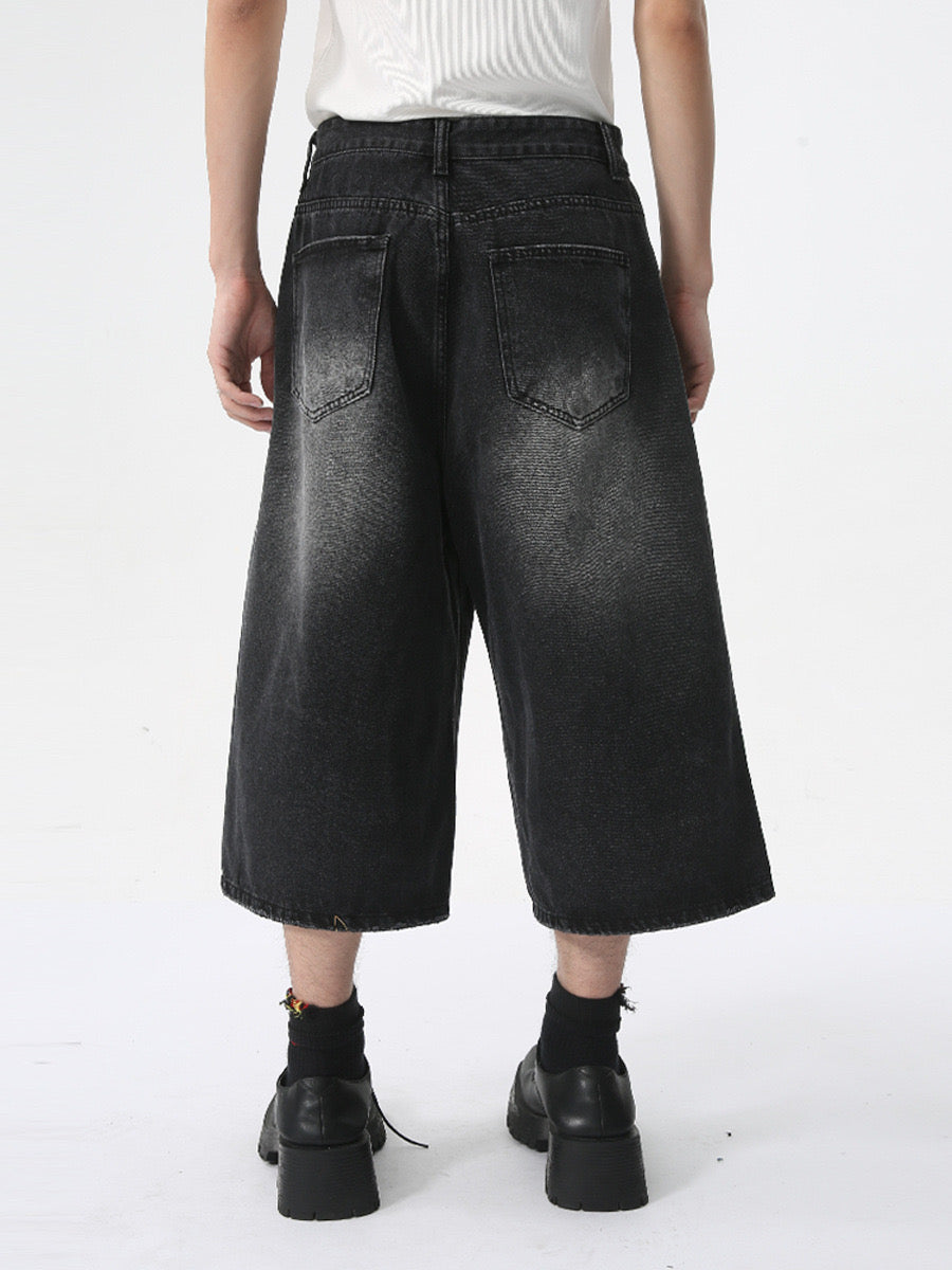 STARRVAINT Clean Cut Denim Shorts