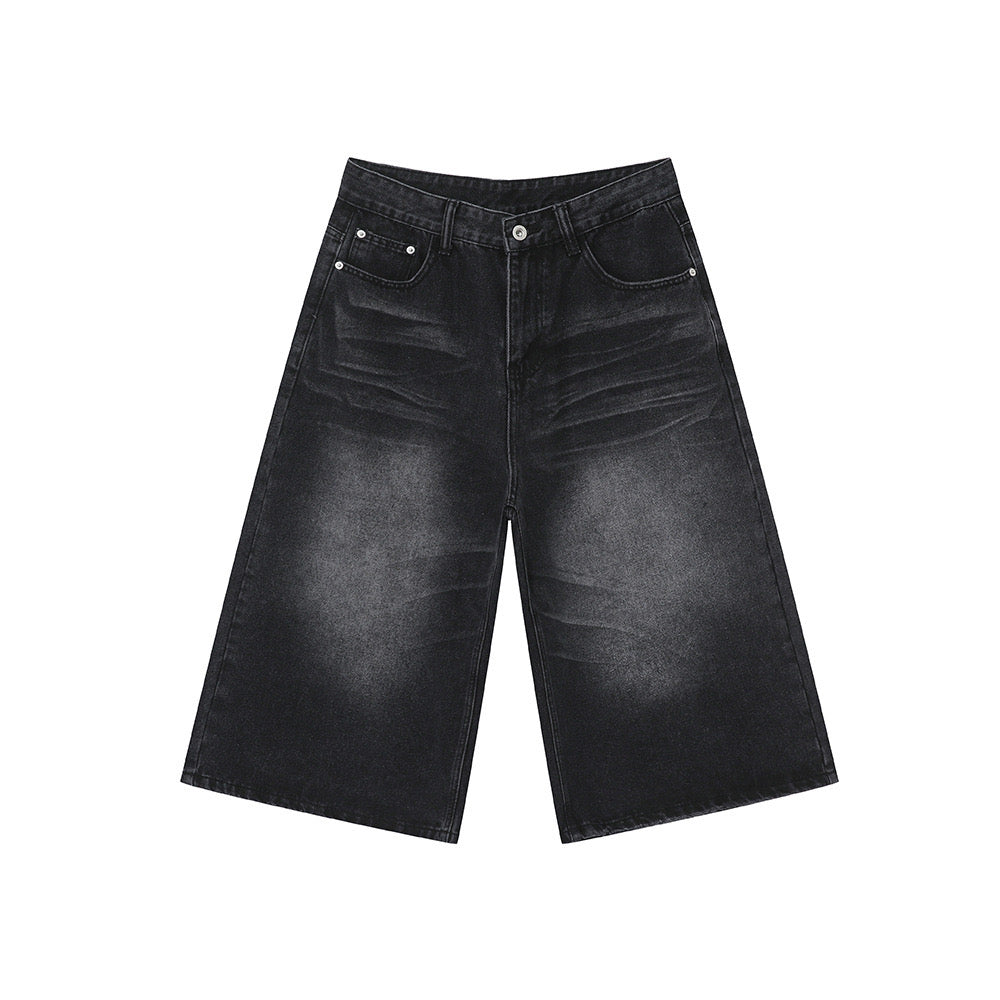 STARRVAINT Clean Cut Denim Shorts