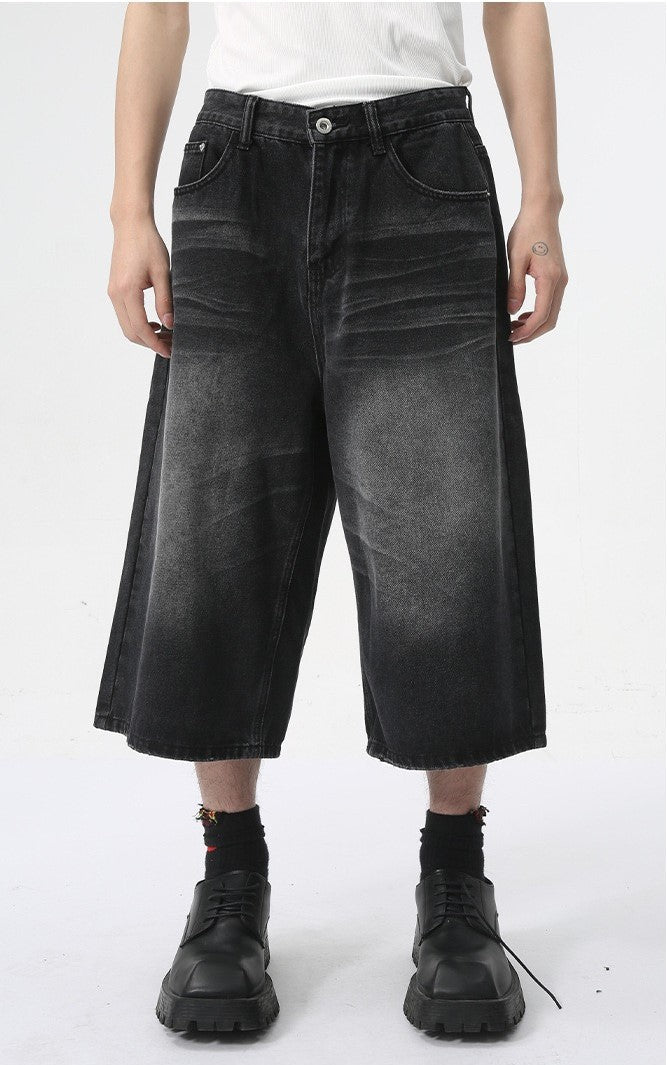 STARRVAINT Clean Cut Denim Shorts