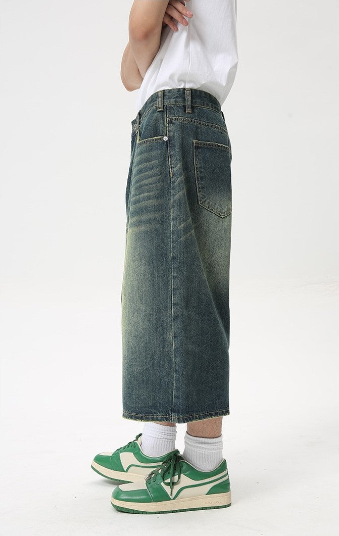STARRVAINT Clean Cut Denim Shorts