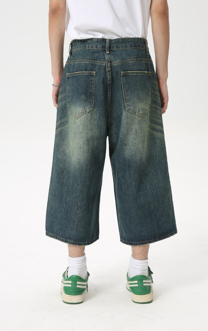 STARRVAINT Clean Cut Denim Shorts