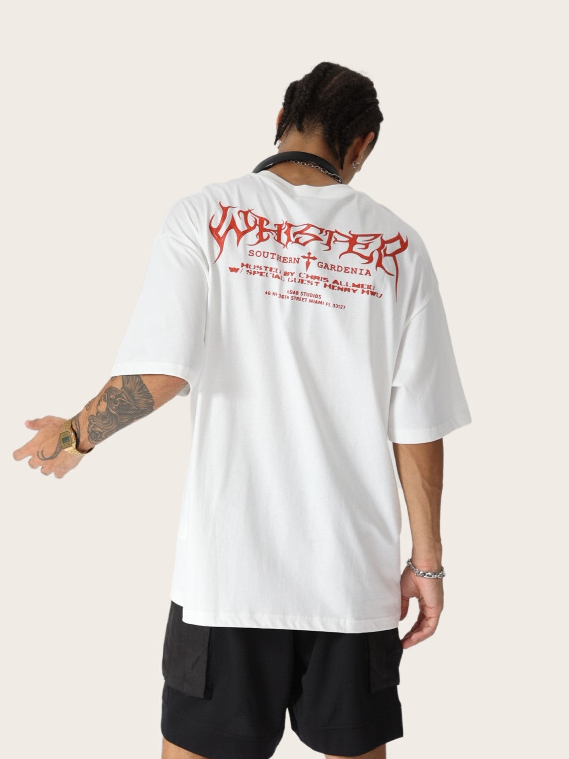 STARRVAINT Distressed Raven Graphic Tee