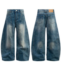 STARRVAINT Washed Wide-Leg Denim Pants