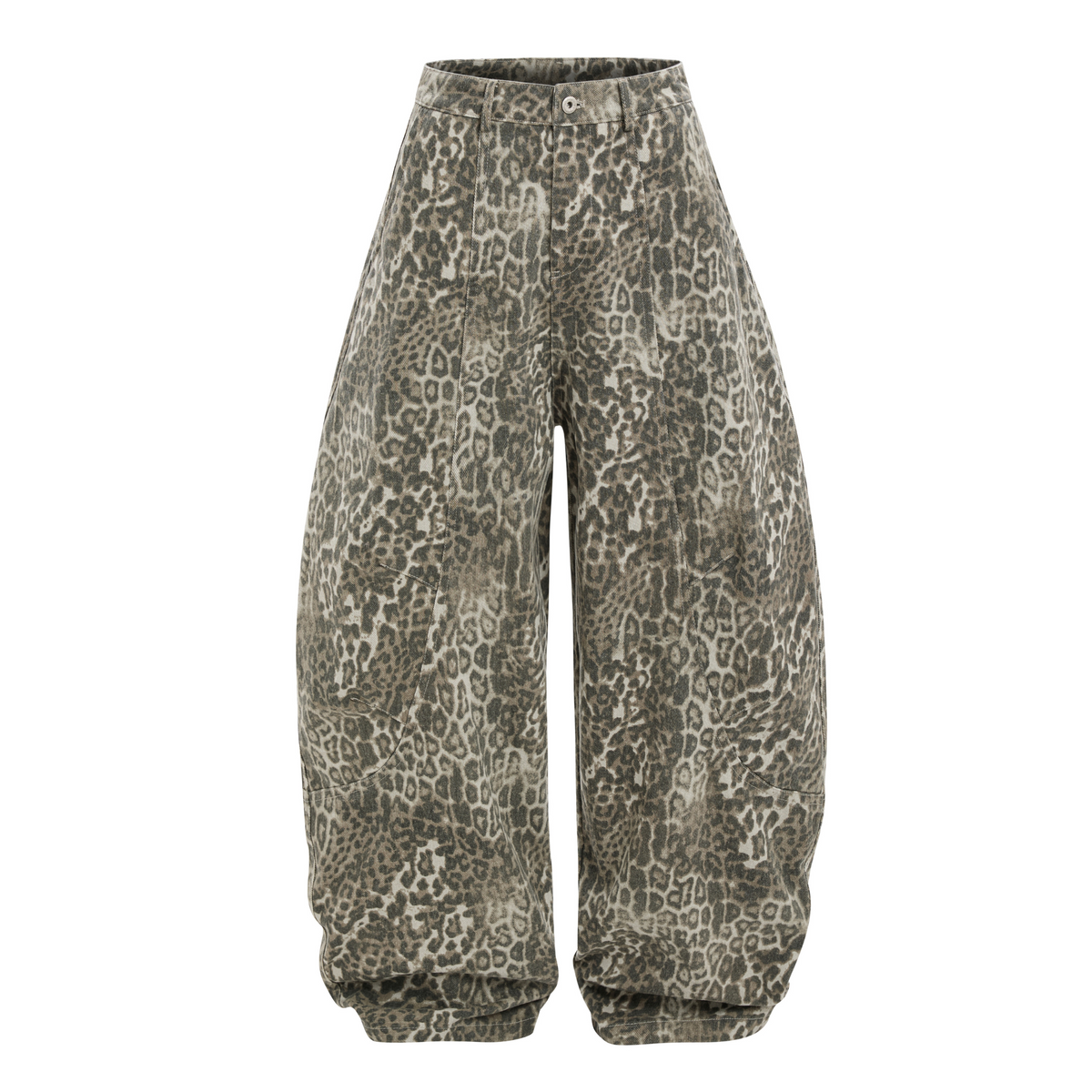 STARRVAINT Leopard Barrel Pants