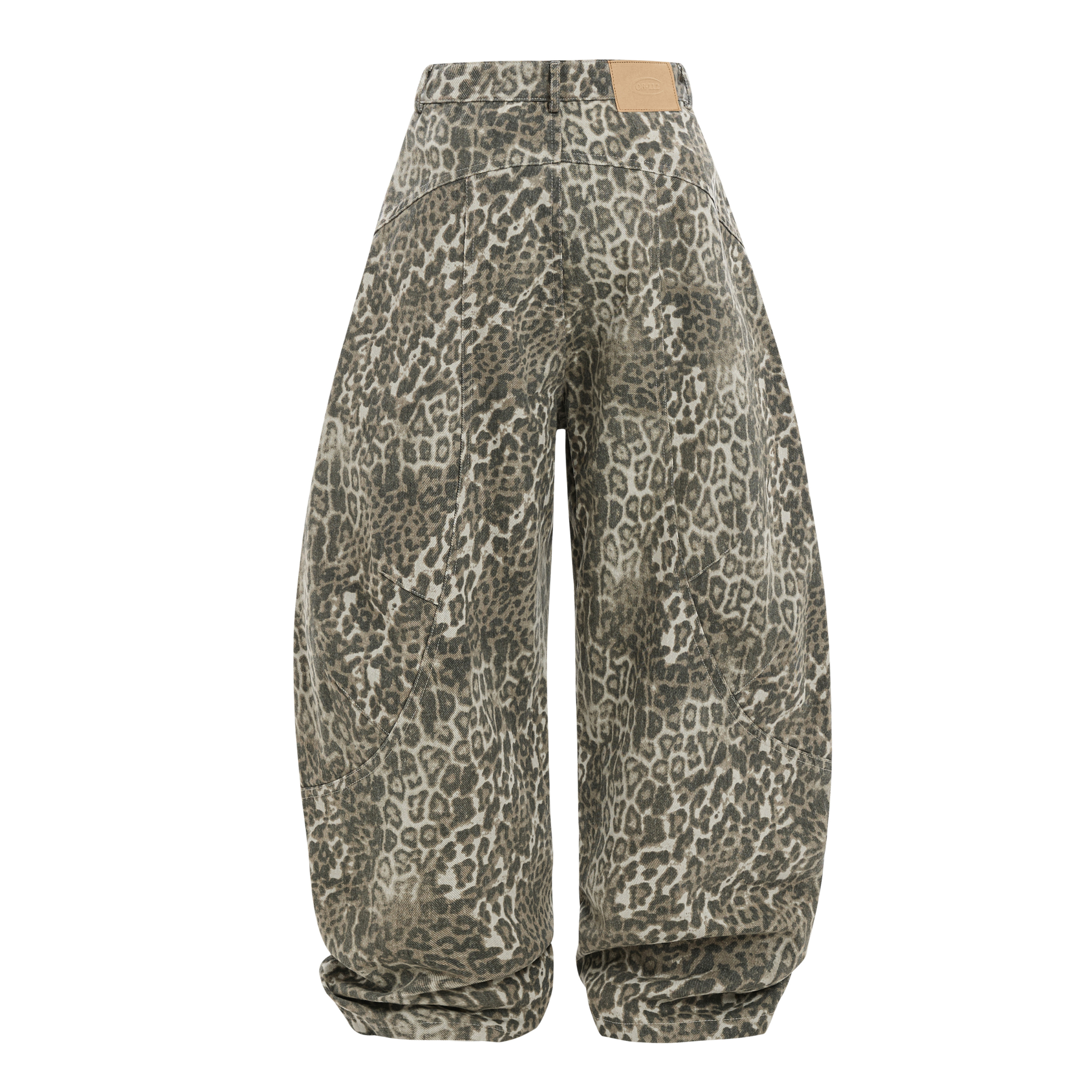 STARRVAINT Leopard Barrel Pants