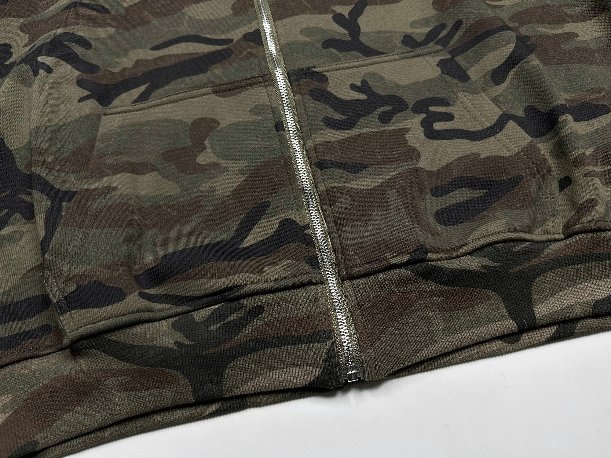 STARRVAINT Camo Varsity Zip Hoodie