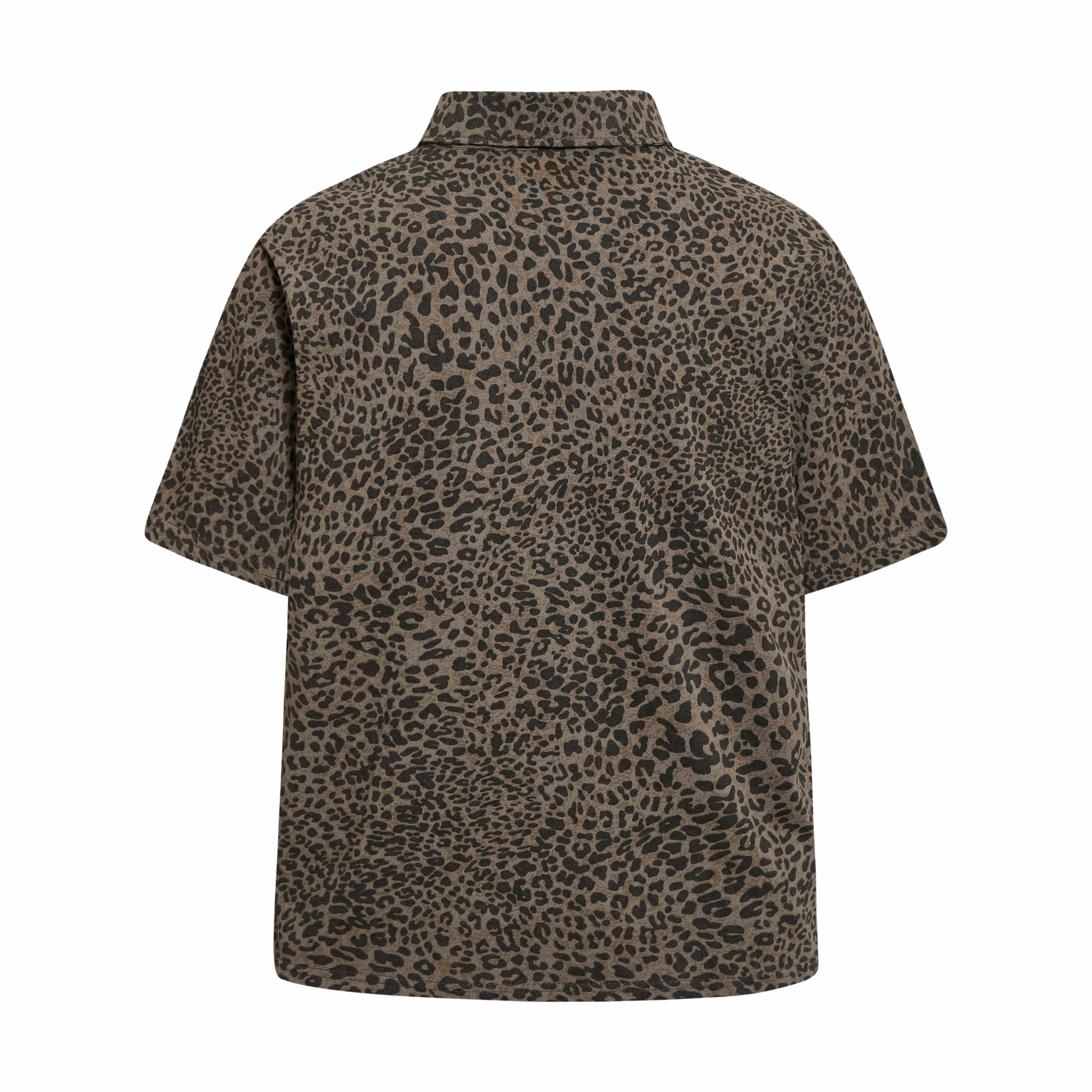 STARRVAINT Leopard Vintage Polo Tee