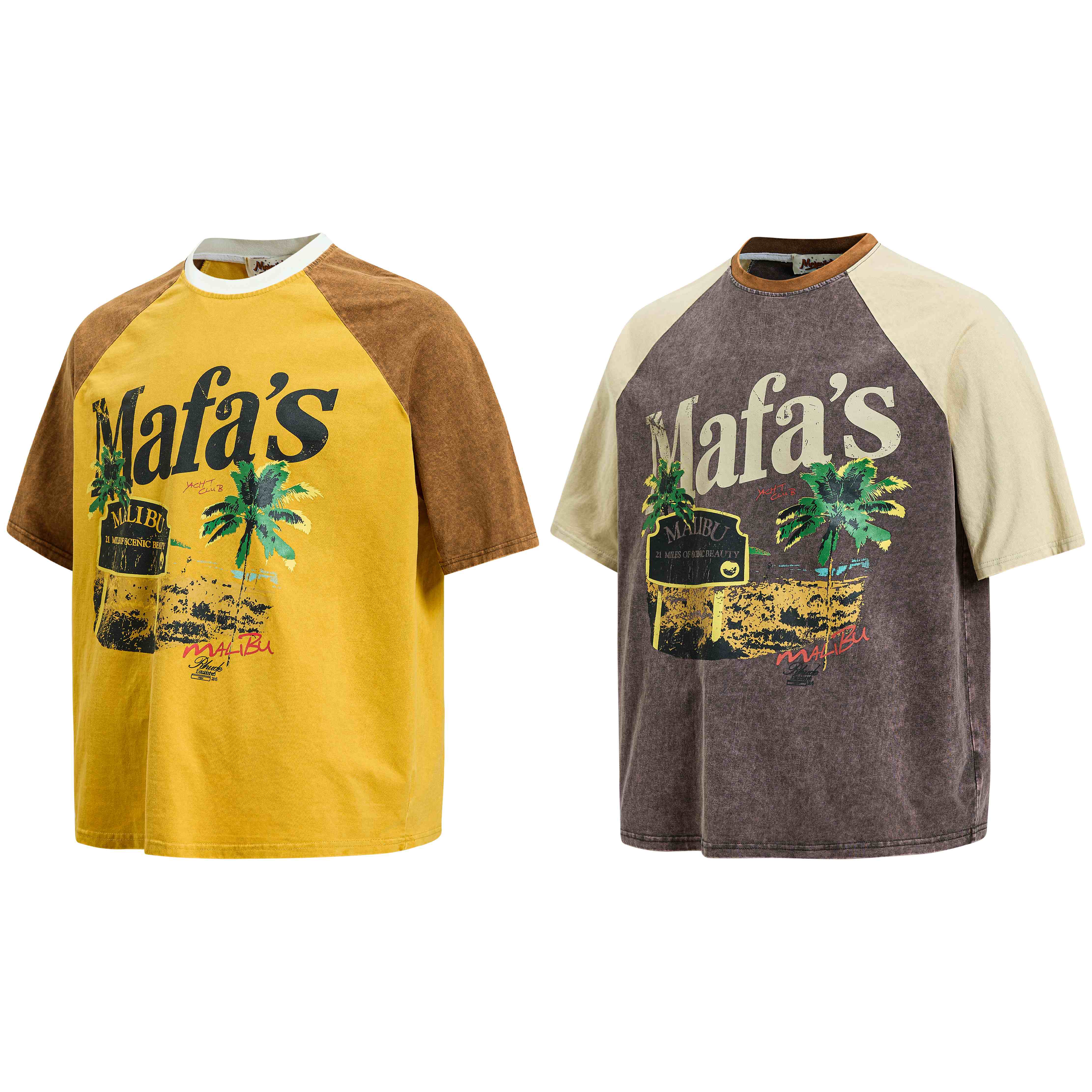 STARRVAINT Malibu Washed Raglan Tee