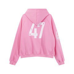 STARRVAINT Pastel Unicorn Varsity Zip Hoodie