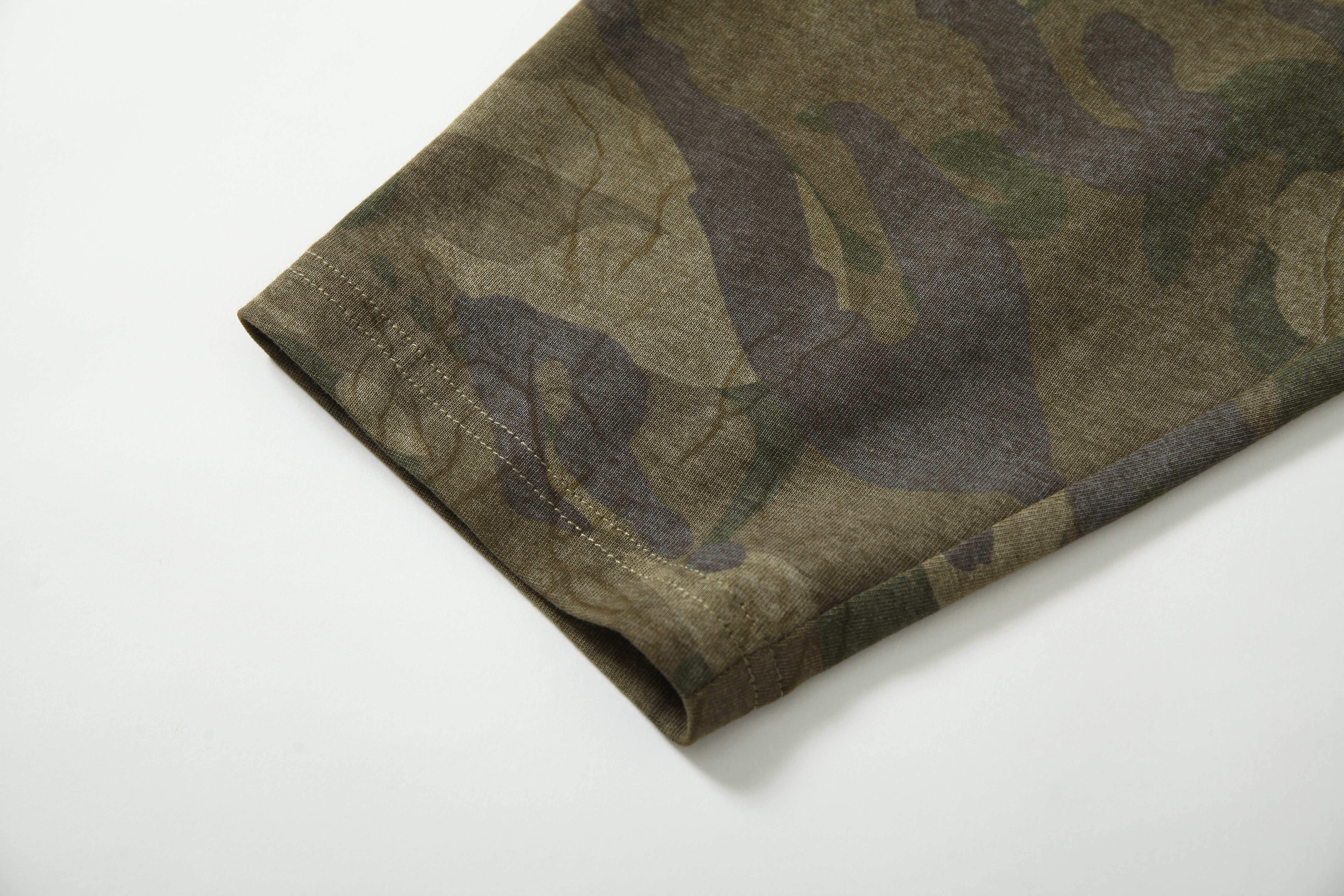 STARRVAINT Camo Patchwork Long Sleeve Tee