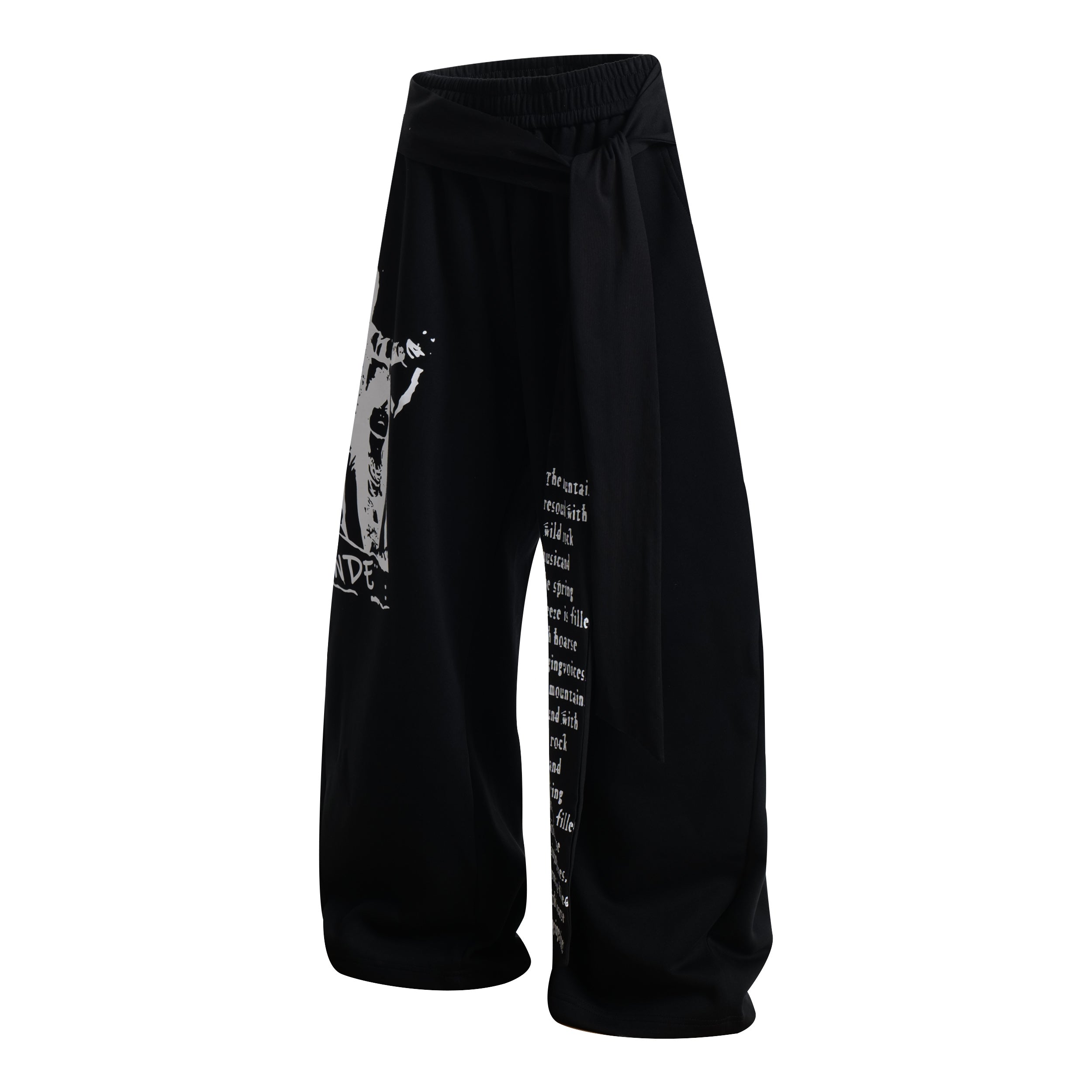 STARRVAINT Rock Graphic Wrap Pants