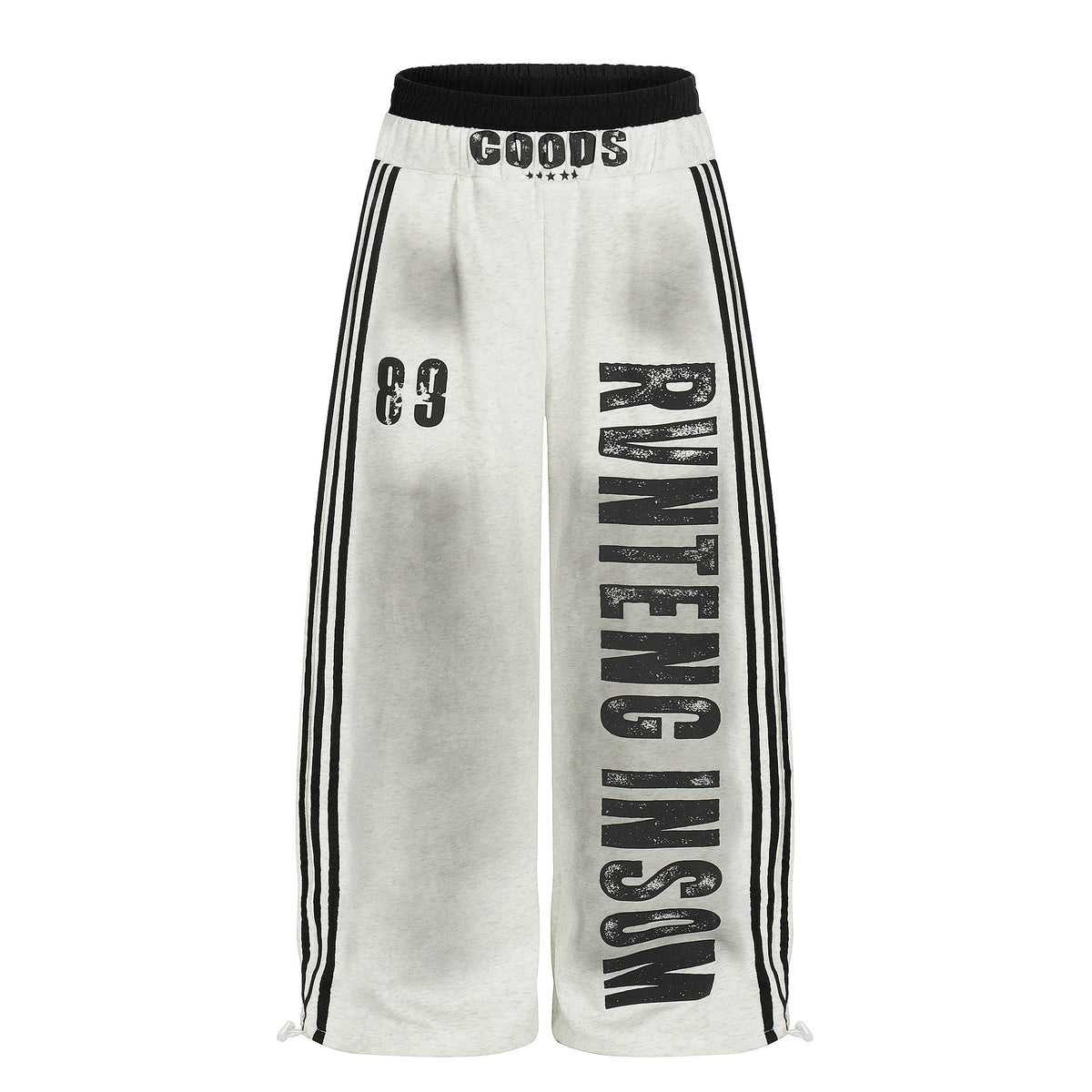 STARRVAINT Bold Letter Stripe Track Pants