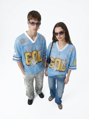 STARRVAINT “God We Trust” Mesh Jersey T-Shirt