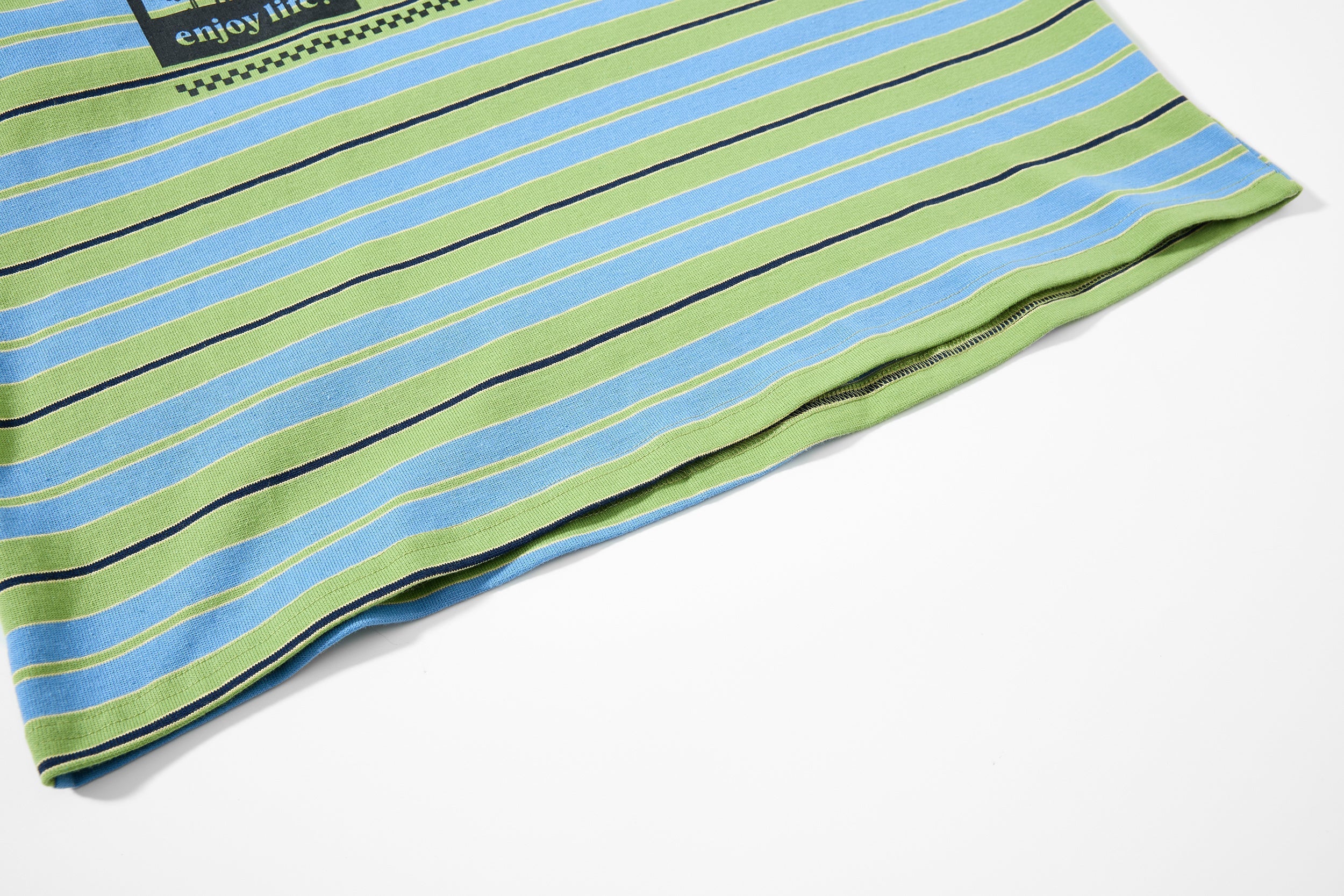STARRVAINT Striped Graphic Layered Polo