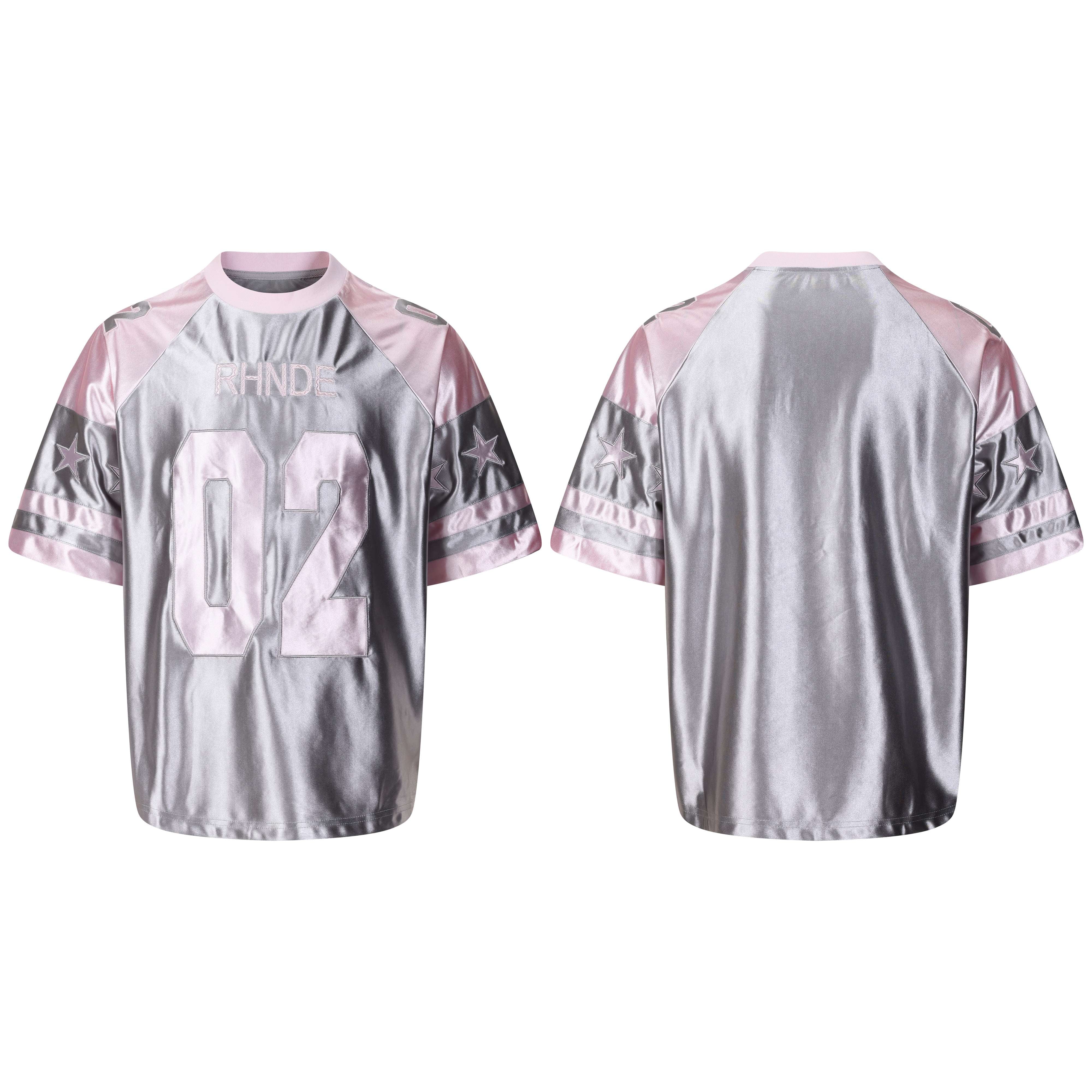 STARRVAINT Metallic Varsity Jersey Tee