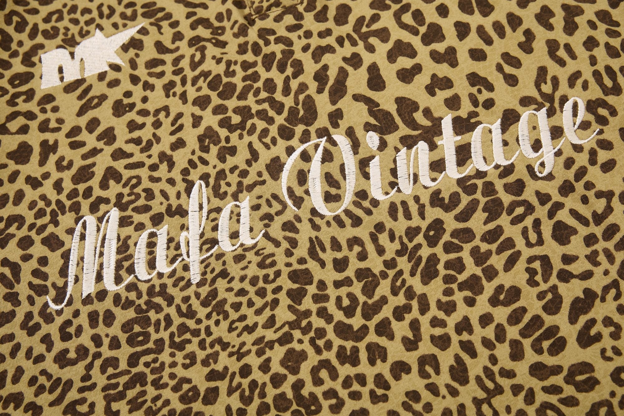 STARRVAINT Leopard Vintage Polo Tee