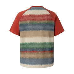 STARRVAINT Gradient Stripe Raglan Tee