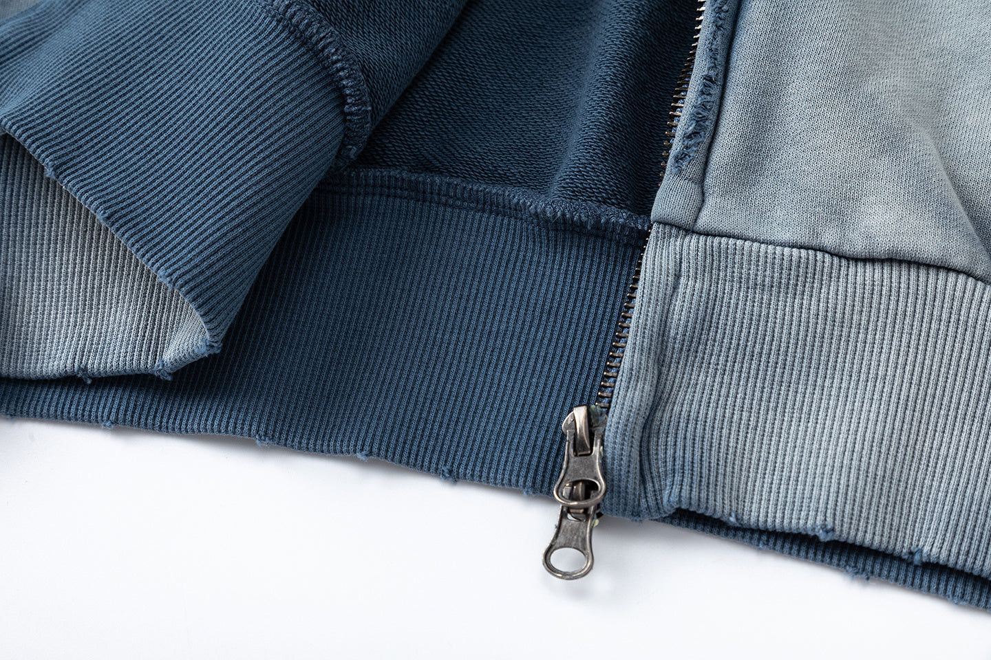 STARRVAINT Vintage Patch Zip-Up Hoodie
