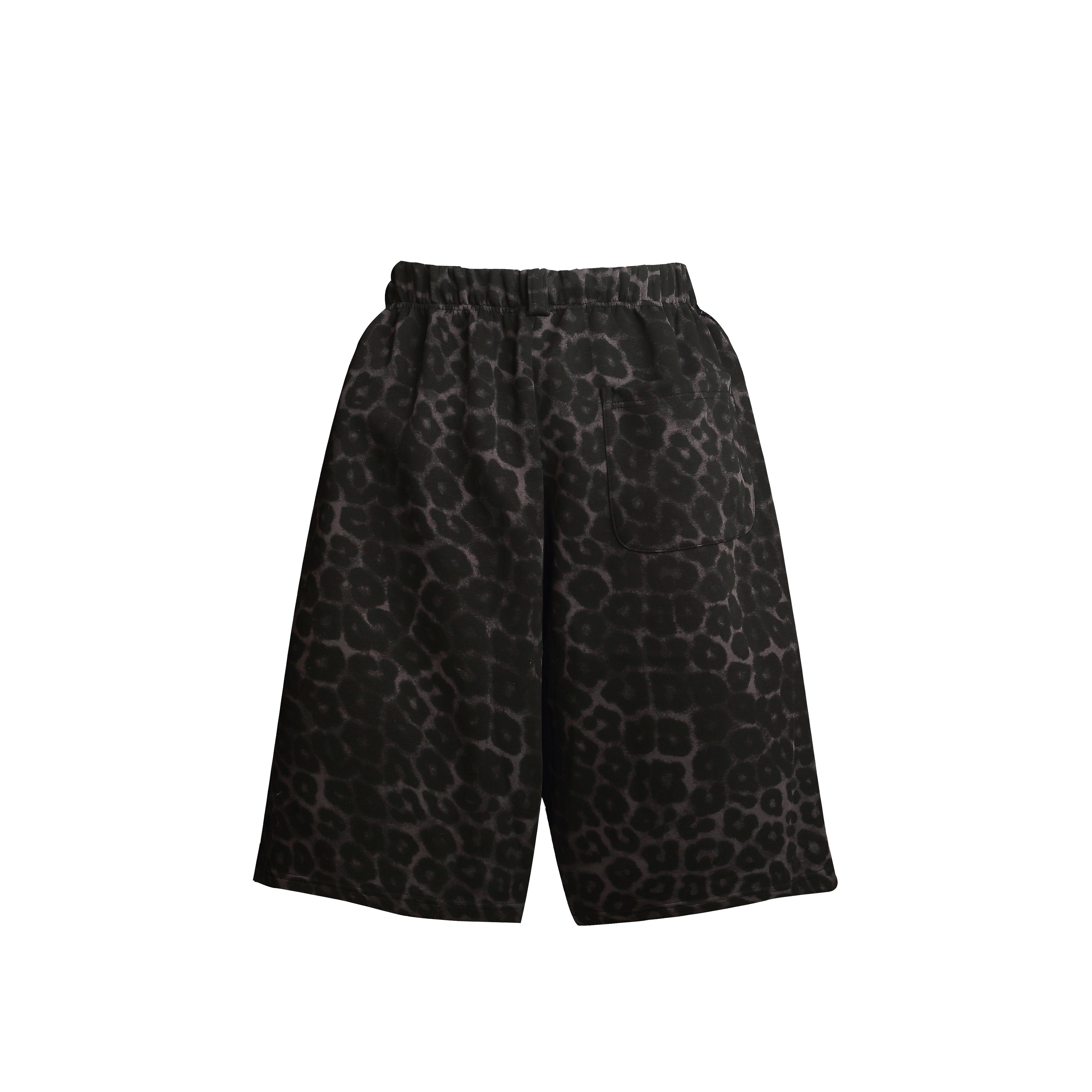 STARRVAINT Leopard Print Loose Shorts
