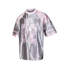 STARRVAINT Metallic Varsity Jersey Tee